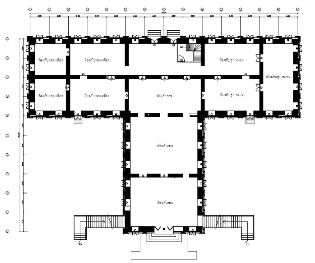 ผังอาคารชั้นล่าง